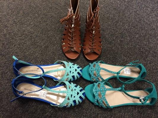 Sale!!! Gladiator sandals $20. The other two were $9 each! Amazing deal!