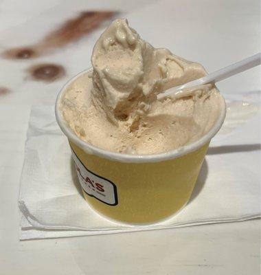 Peanut butter gelato