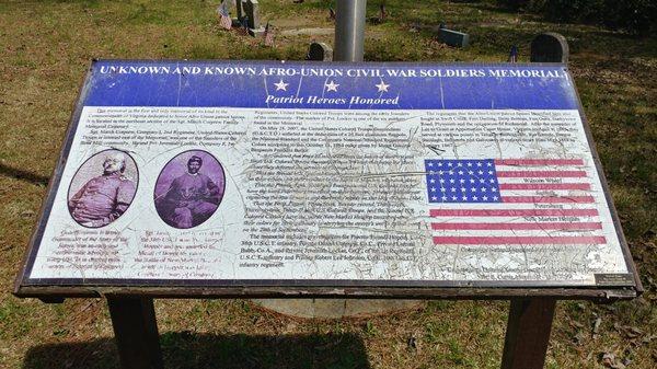 Unknown and Known Afro-Union Civil War Soldier’s Memorial, Chesapeake