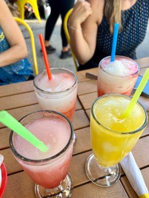 Frozen Margaritas (strawberry, raspberry, mango)