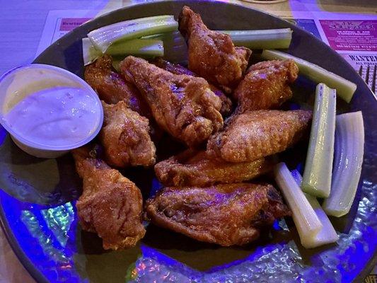 Great wings!  On the Football special menu