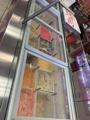 Many ice cream options