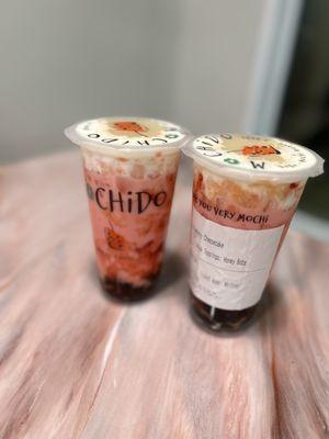 Strawberry cheesecake boba