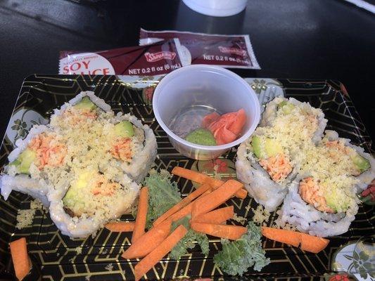 Spicy crab roll is bangin'!