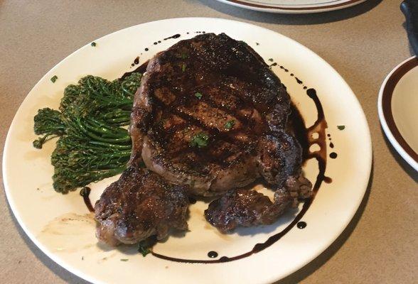 Custom cut local grass fed ribeye steak