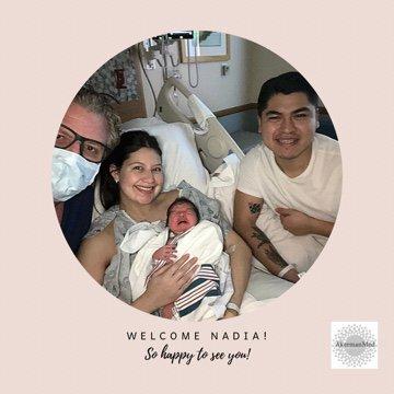 Dr Akerman welcomes baby Nadia