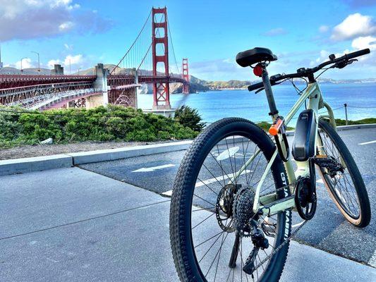 Nice Marin e-bike from Golden Gate Rides.