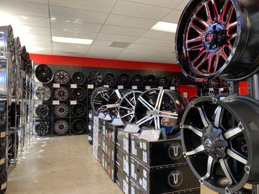 Rims and tire selection