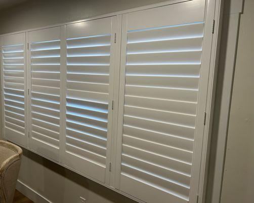 Dining room area shutters