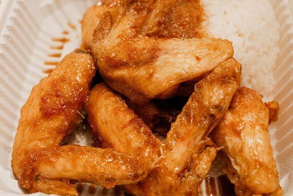 Ginger garlic wings