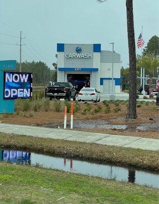 Front of car wash