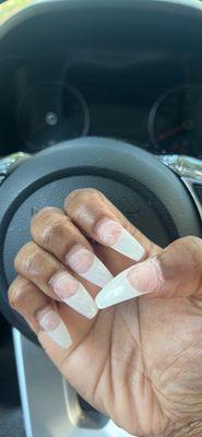 WORST NAIL JOB EVER!!!