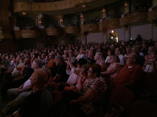 A shot of the crowd at 1964 The Tribute held in the historic Five Flags Theater in June, 2016.