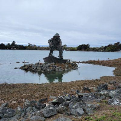 The Fisherman's Memorial at Woodley Island Marina.