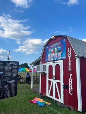 Grabbing snow cones again! It's sooo HOT