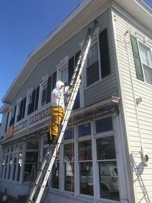 Pressure washing