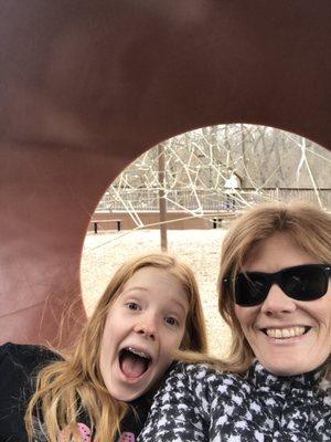 Play equipment big enough for parents.