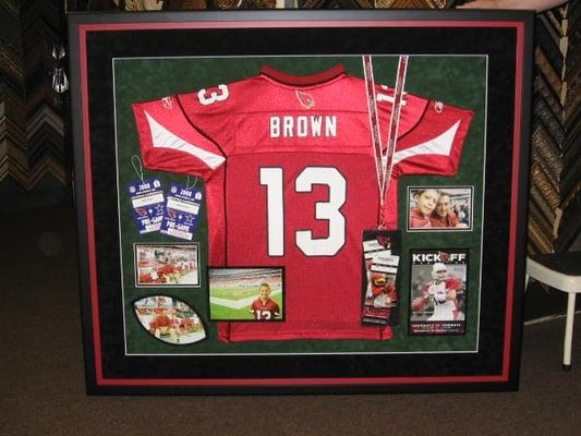 Why just frame the jersey when you can shadowbox the entire experience?