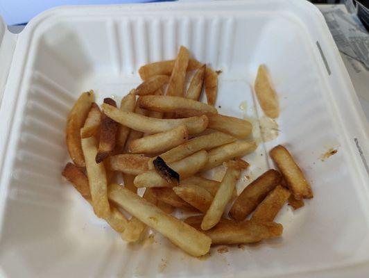 French fries, reheated