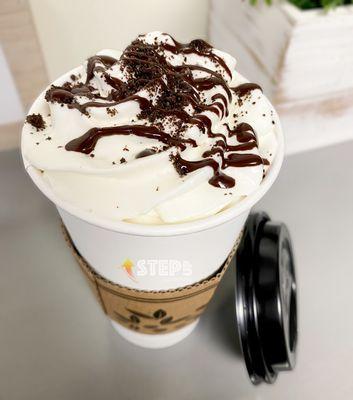 Toasty Warm Oreo Supreme Specialty Shake for Chilly Days!