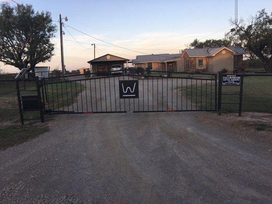 That's a Nice gate opener! We can install an opener on your gate!