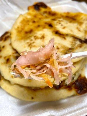 Slaw that comes with pupusas