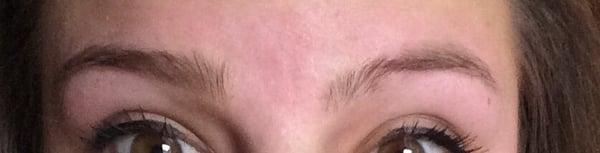 My eyebrows were even before, and just needed to be touched up. Now there is a huge chunk taken outthanks a lot!