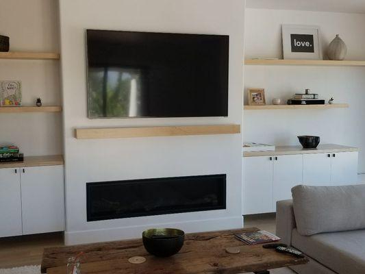 TV over Fire Place