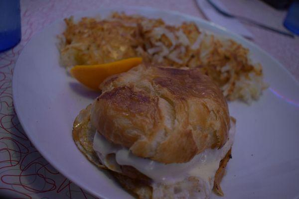 Sausage, egg & cheese Croissant