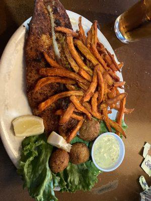 Blackened Catfish Filet In Cajun Spices