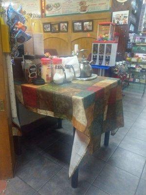 Coffee station with Nescafe