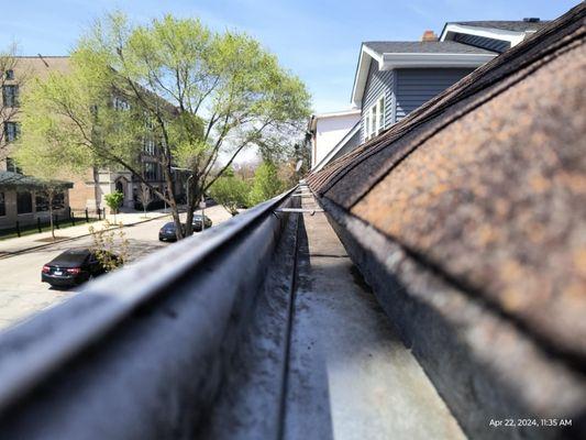 Gutter and downspout cleaning