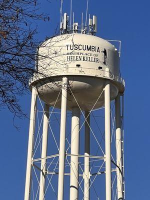 Water tower as seen at park