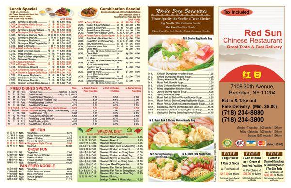 Menu Page 1