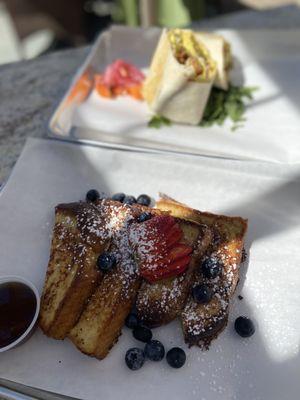 French toast and laurel burrito