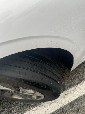 Driver side tire