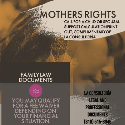 FAMILY LAW Legal Document Preparation Services See if you qualify for a fee waiver from the LA Court