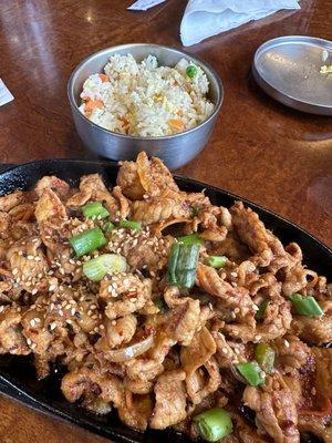 Spicy Pork Bulgogi with fried rice