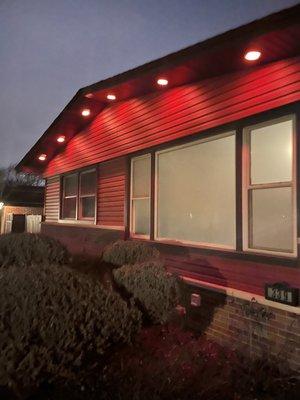 Exterior recessed lighting