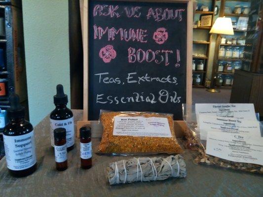 We have everything your body needs! Come in for a holistic consultation. Or just to pick up some wonderful herbals for health and healing.