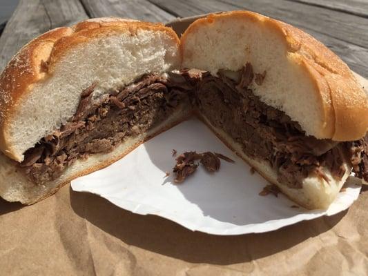 The pot roast sandwich (a special of the day).