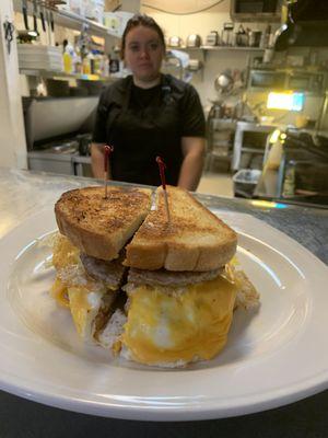 YIANNIS delux breakfast sandwich