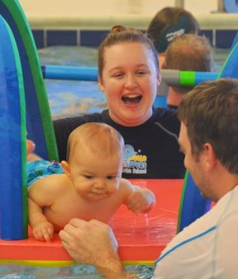 Baby Swim Fun at Little Flippers Swim School!