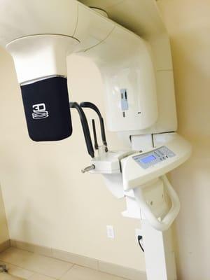 We use CBCT 3D-imaging equiptment for 3D images on patients as a standard of care.