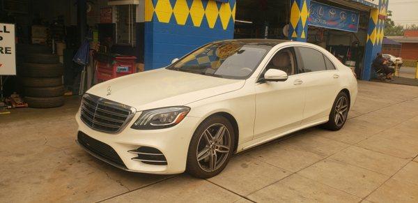 2017 mercedes s500 in for Brakes all around.