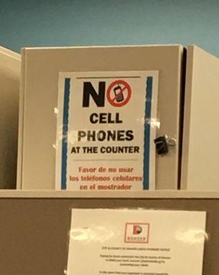 No phones guys