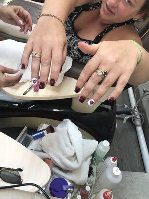 My friend just got her nails done here and she wanted me to share this awesome work!