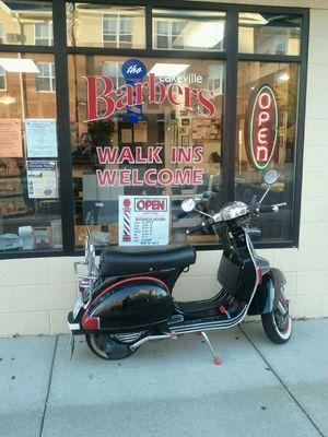 Jon's vespa at the shop