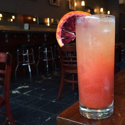 Dizzy - Campari, sweet vermouth, blood orange, soda