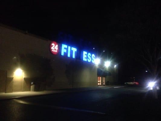 The gym at night